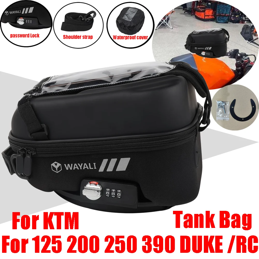 

For KTM DUKE 125 200 250 390 DUKE RC 390 RC390 RC200 DUKE390 DUKE250 Accessories Tank Bag Luggage Tanklock Storage Bags Backpack