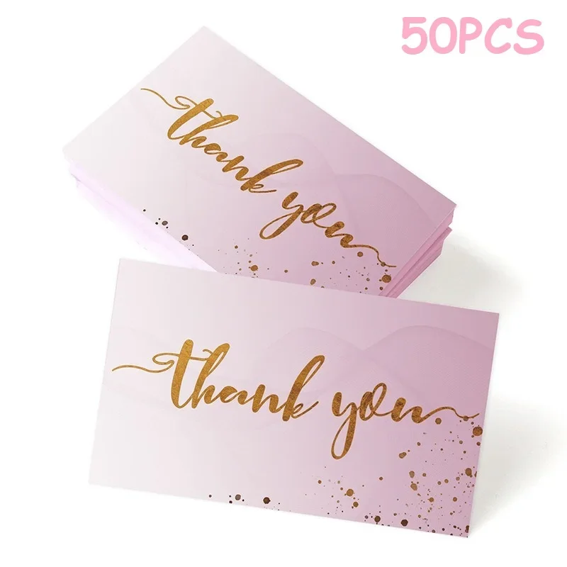 Thank You Cards 50PCS Thank You Cards Small Business Gift Cards Wedding Thank You Card HK01