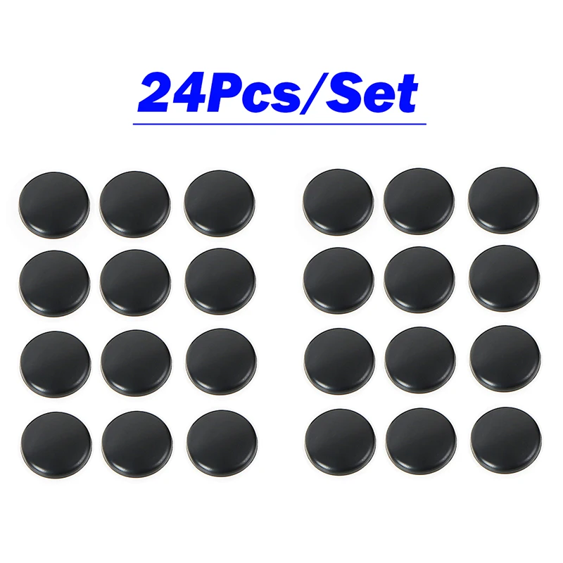 Universal Car Door Lock Screw Protector Cover Scerws Cap Caps Anti-Rust Interior Trim Covers 24Pcs