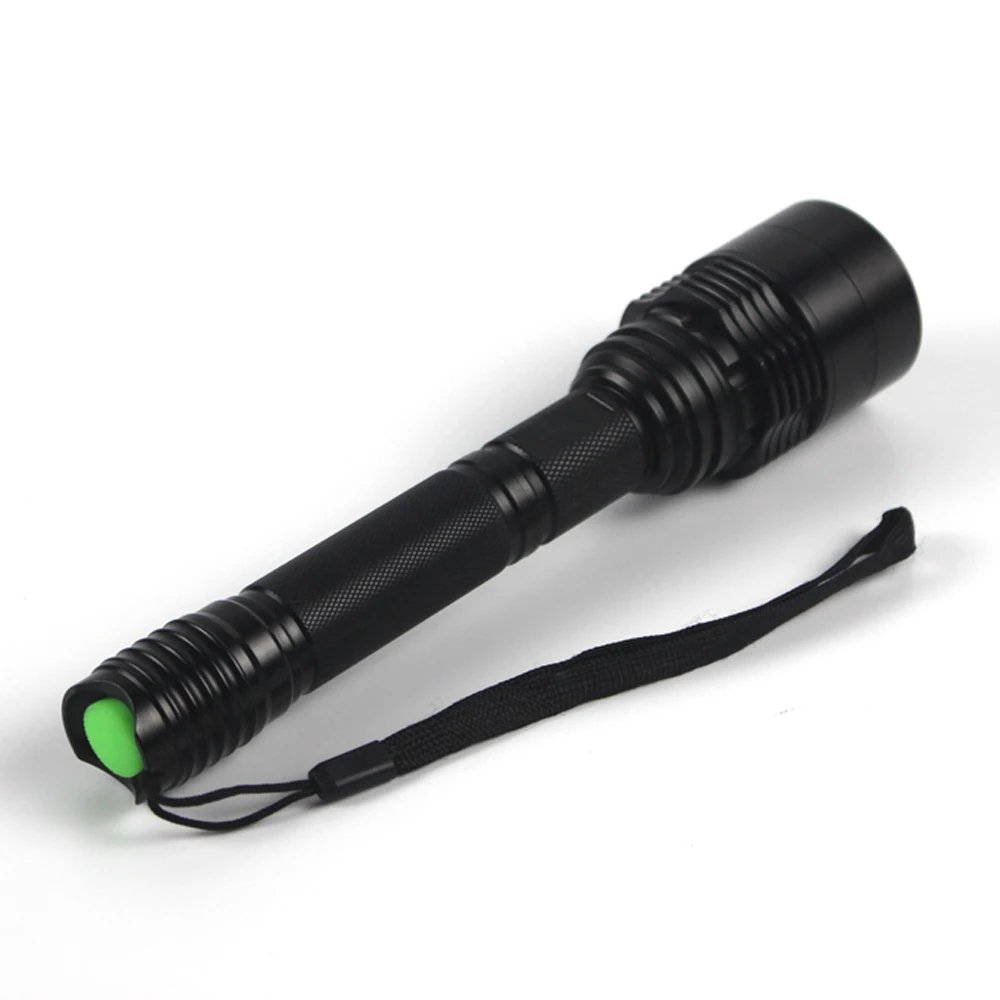 Branca LED Caça Lanterna 1 Modos Zoomable