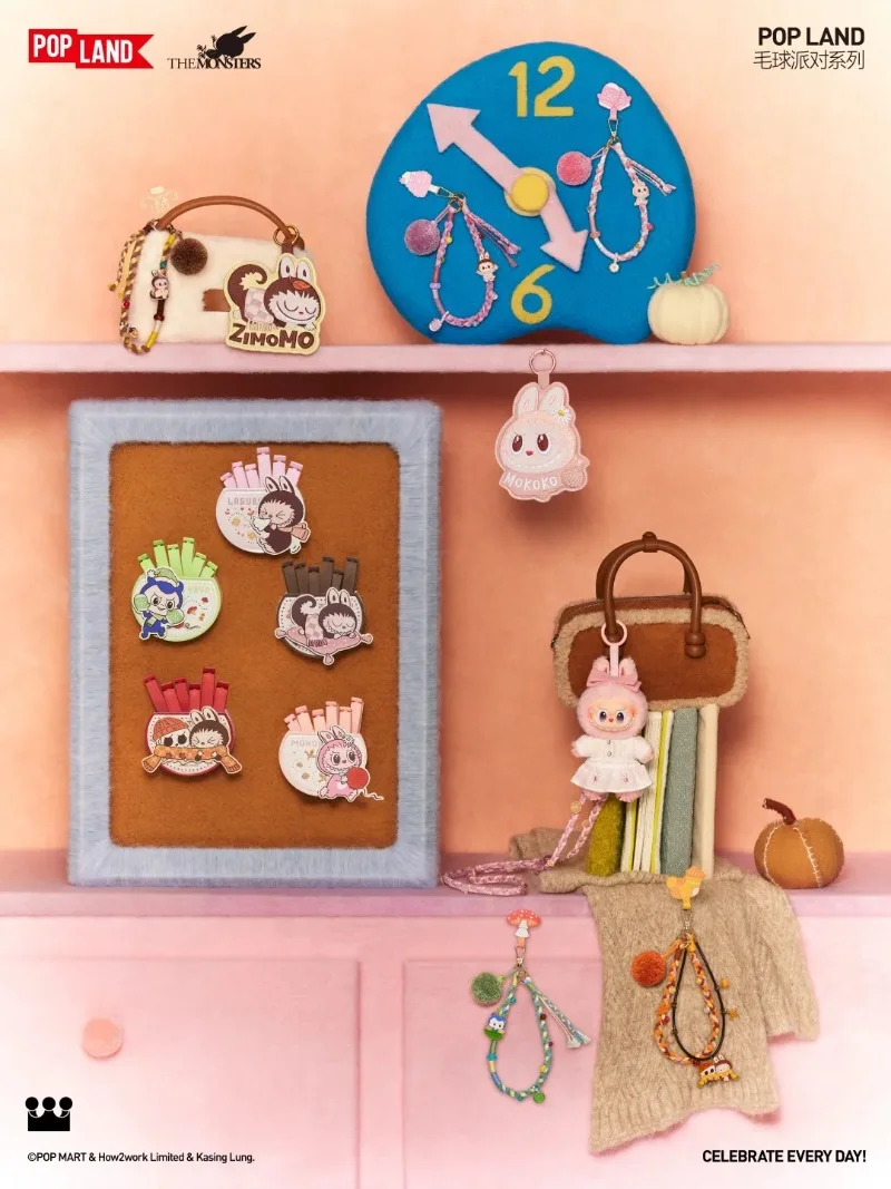 POPMART Original Genuine Pom-Pom Party Series Mokoko Vinyl