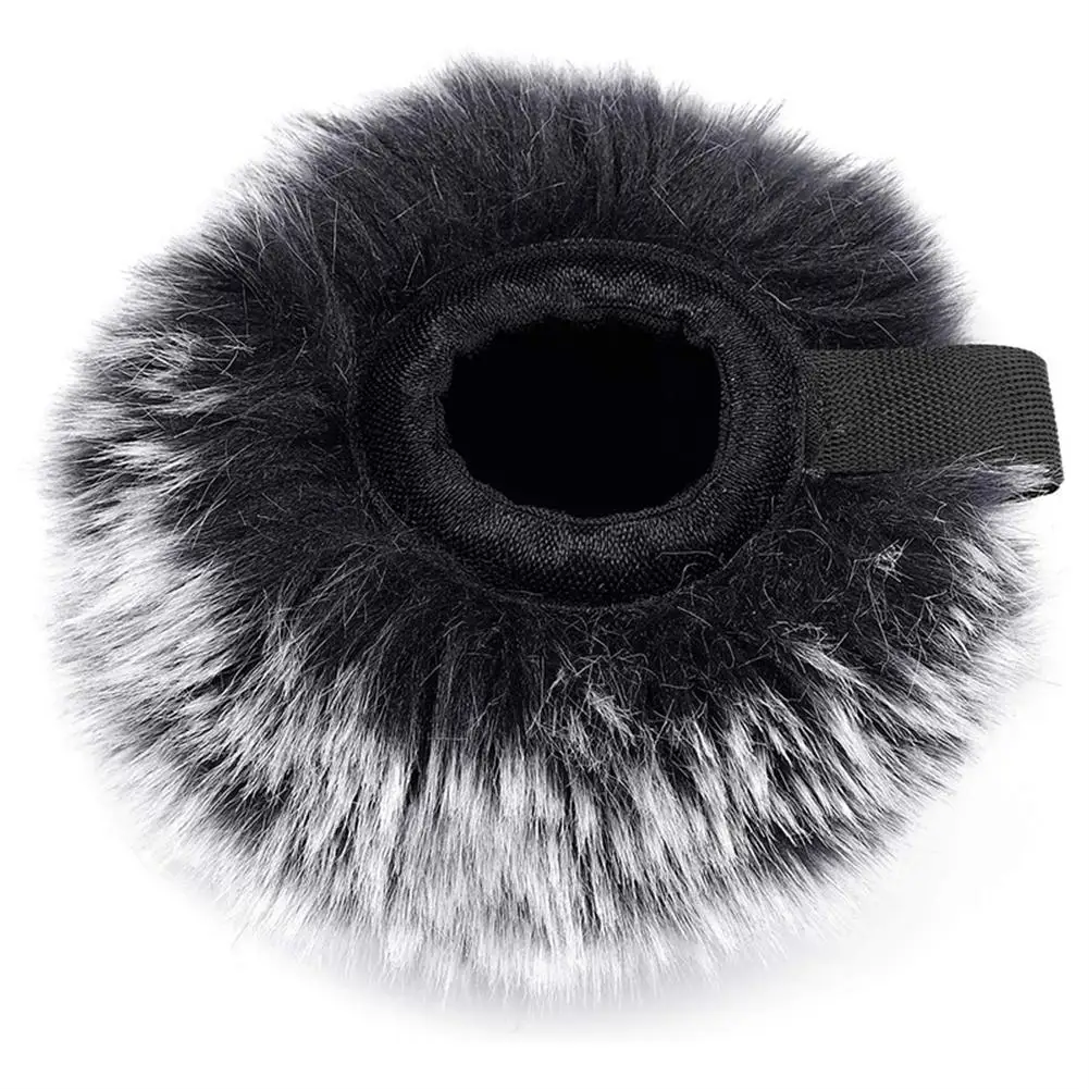 Plush Microphone Cover Windscreen Fluffy Artificial Fur Sleeve Compatible for Blue Yeti Condenser Microphone Reduce Noise microphone cover