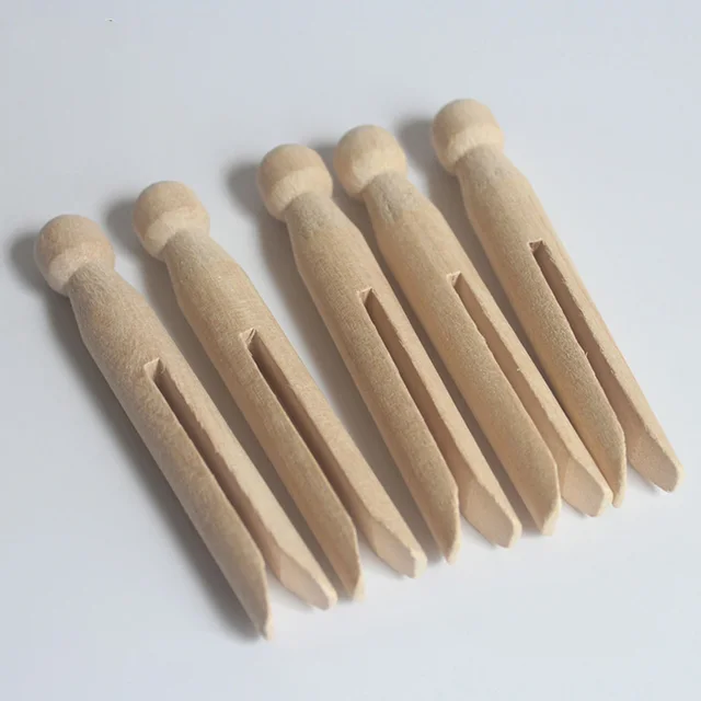 12Db Hordozható Dolly Stílusú Kis Klip Kiegészítő Ruhák Peg Hagyományos Fa Kézműves Mosoda Háztartás Gyakorlati Mosás - Image 3