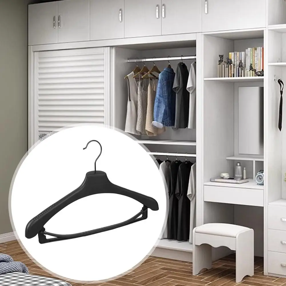 

Wide Shoulder Traceless Plastic Hanger Anti Slip Multifunctional Strong 360° Hook Sturdy Hanger Clothes Bear Rotating Capac M2C5