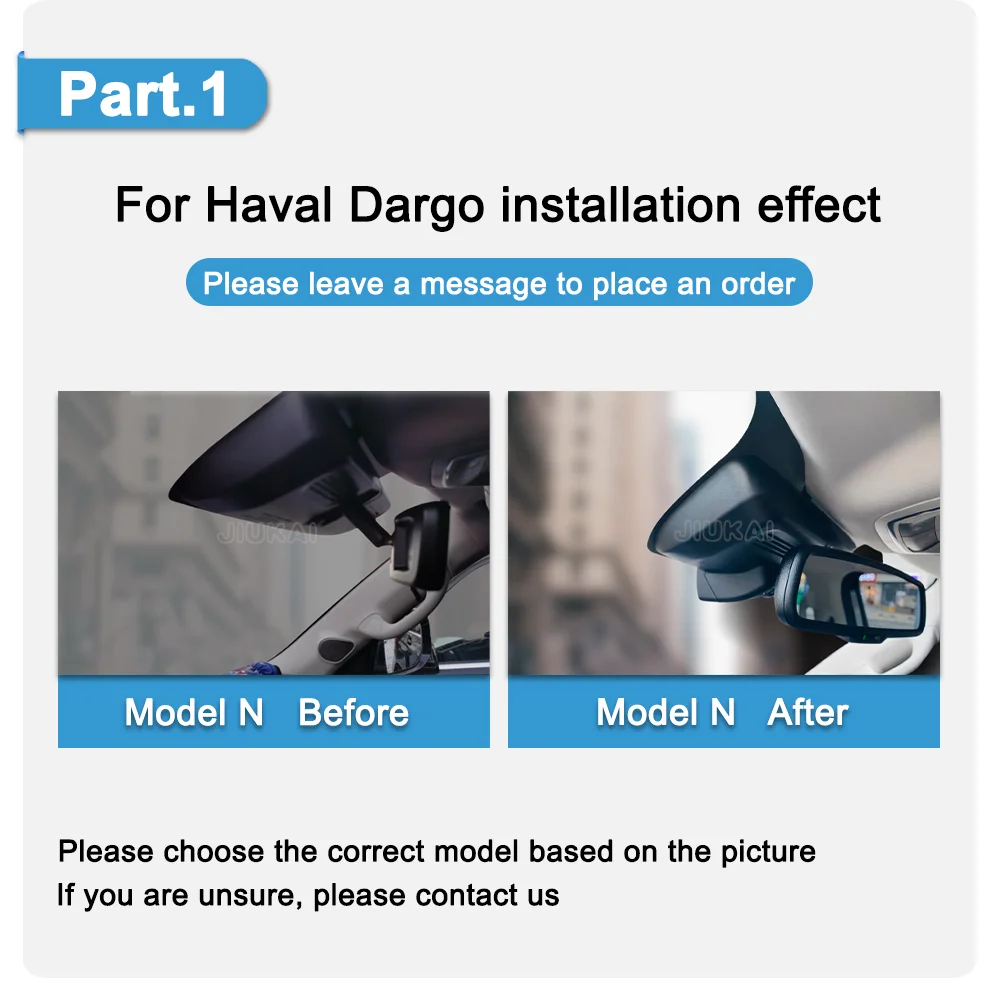 4K HD 2160P plug and play Dash Cam For Haval Dargo Front and Rear Dashcam WIFI Car Dvr DashCam APP Control
