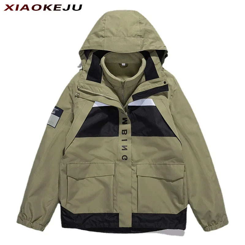 Oversize Winter Jacket Male Coat Man Bombers Motorcycle Heating Sports Trekking Cardigan Military Baseball