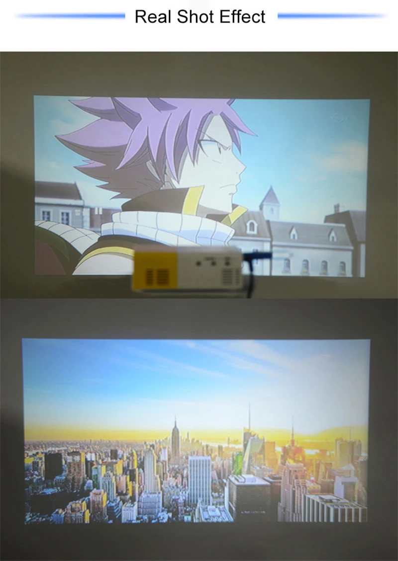 beamer 400 lúmen usb áudio hdmi-compatível hd