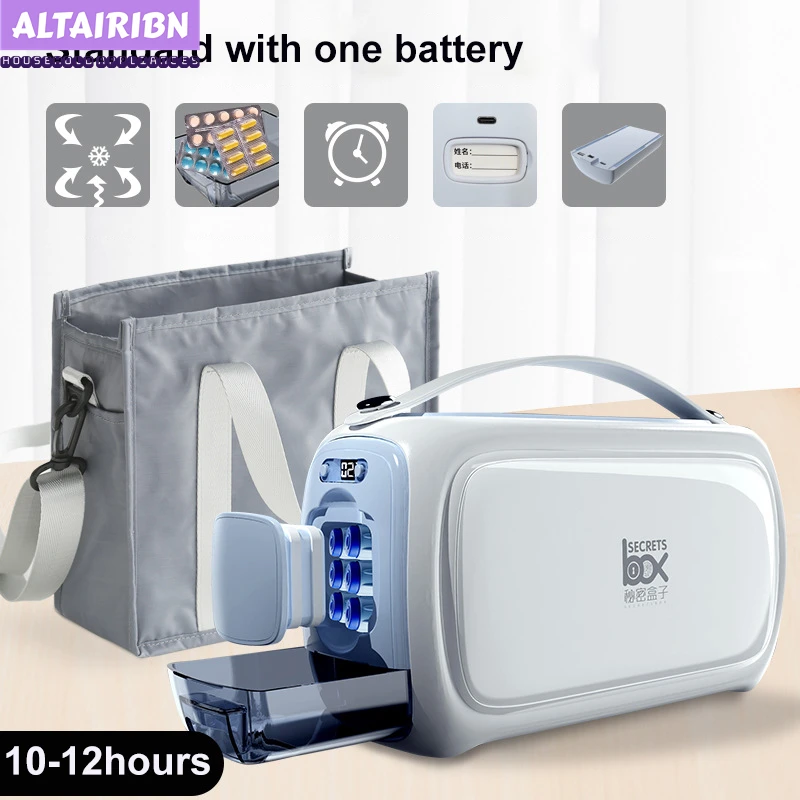 Mini nevera portátil para insulina, caja de refrigeración recargable por  USB para viajes en coche y Casa, 2-8 grados, 10200mAh - AliExpress