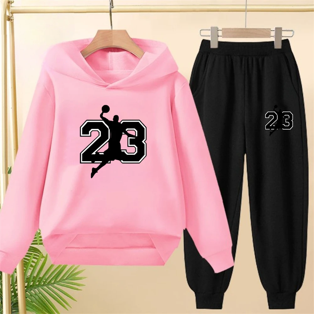 Kids Basketball Hoodie Set 1