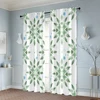 2pcs, Popular Curtains Boho Eucalyptus Leaf Pattern Polyester Easy Install (without rod) Decorations Clearance Perfect for 6