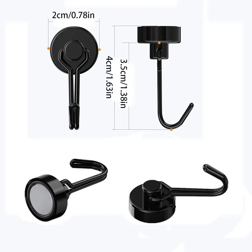 Description Picture 2 of itemMagnetic Hooks Heavy Duty Magnets Hooks Key Holder Hanger Strong Wall Storage Hook For Home Refrigerator Grill Kitchen Organizer