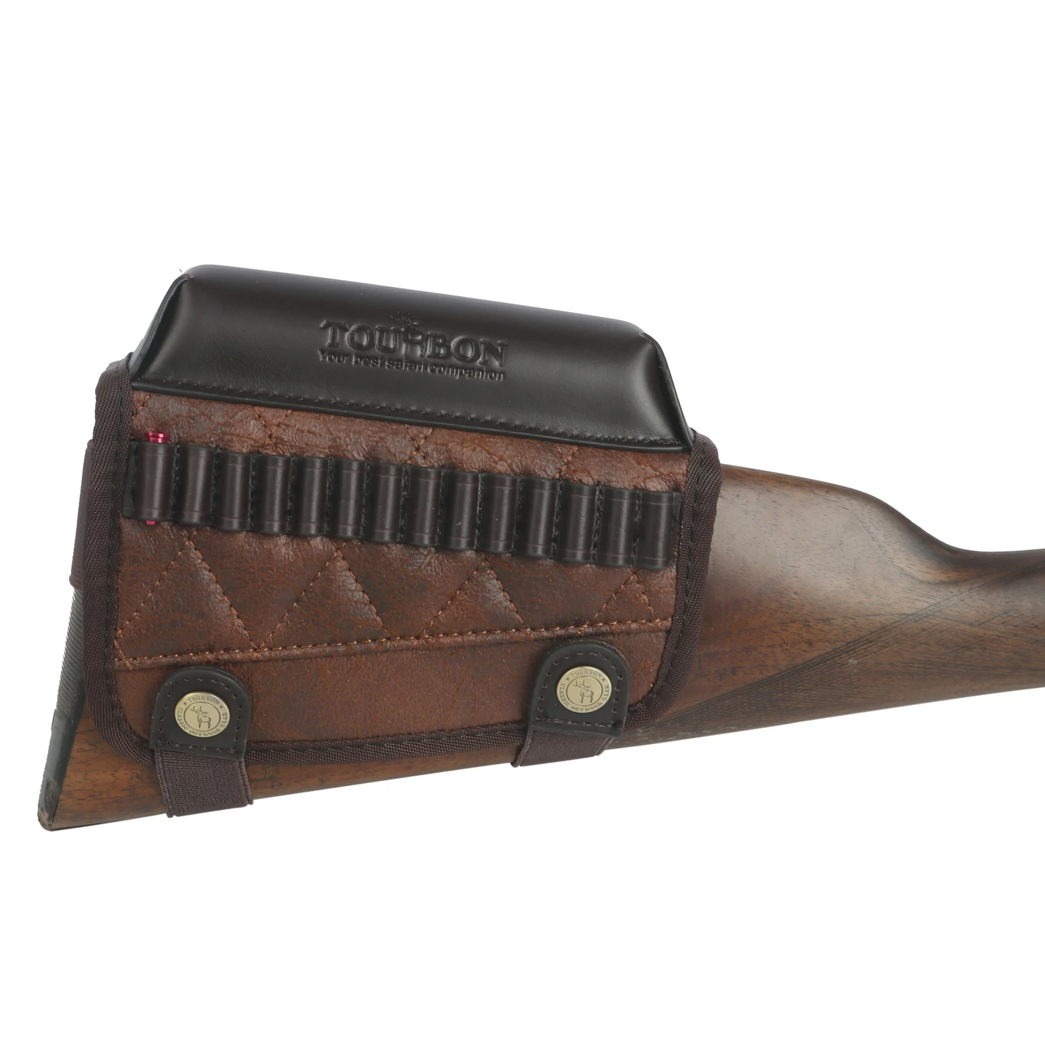 Gun Accessories Recoil Reducing Pad Tourbon Hunting Rimfire Rifle .22 LR /17 HMR Cartridges Bullet Ammo Holder Gun Buttstock Cheek Rest Riser Pad Shooting Accessory