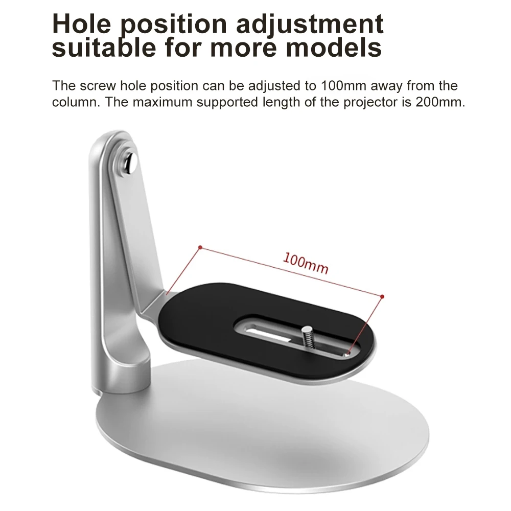 תושבת קיר לשולחן התקרה עם מעמד למקרן מרובה זוויות ניתנת לסיבוב עבור XGIMI Xiaomi Mijia Mini Projector Play 3/ MoGo 2 Pro / Halo+