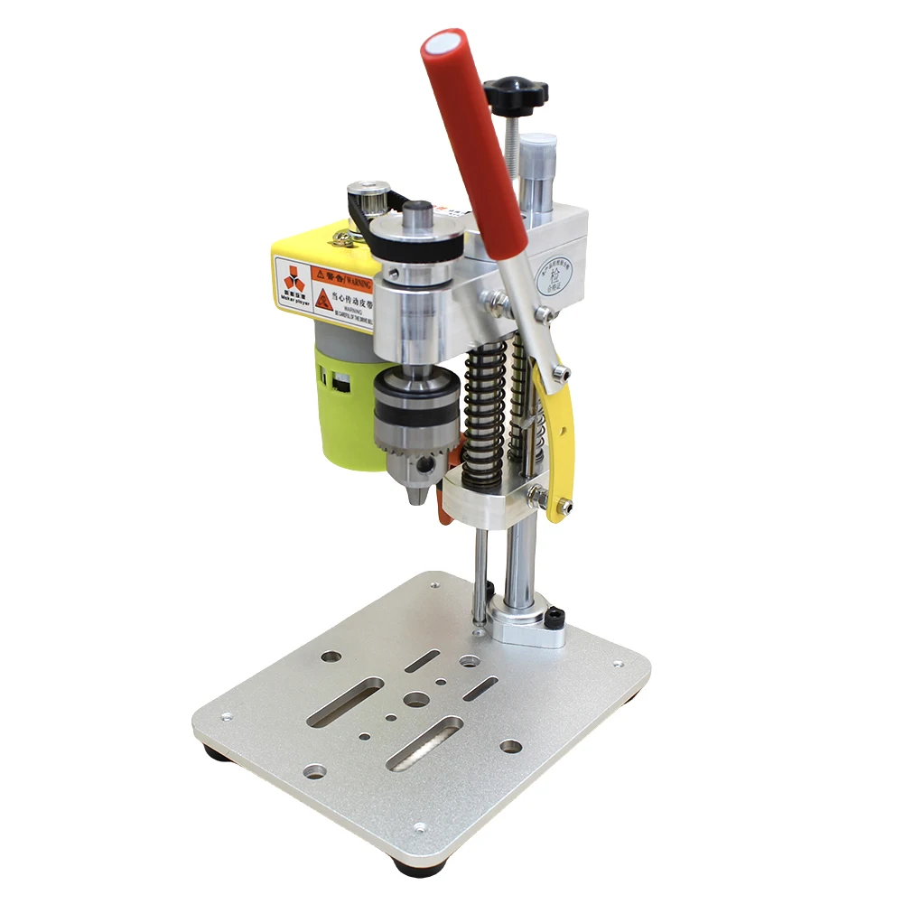 

Mini Drill Press Precision CNC Table Drilling Machine Portable Benchtop Driller B10 Chuck Metal Wooden Jade DIY Crafts Tool