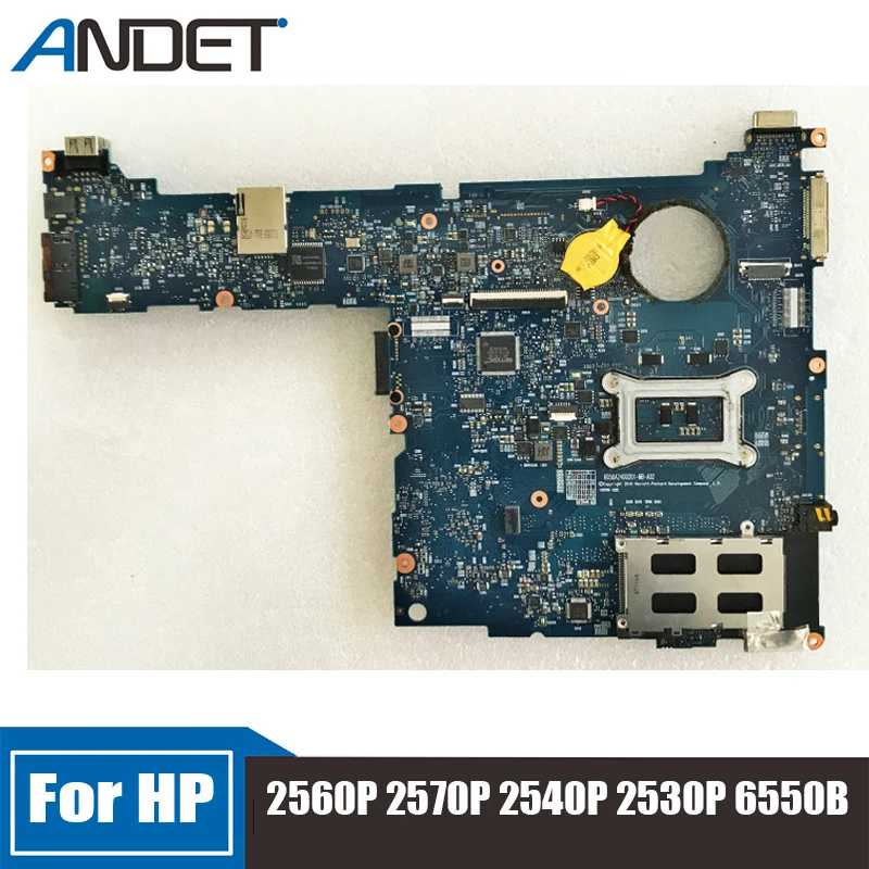 

For HP EliteBook 2560P 2570P 2540P 2530P 6550B 8740 Notebook Motherboard Intel CPU 100% Tested Ok Main Board 651358-001