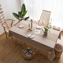 

Polyester Tablecloths, Waterproof Table Covers Small And Fresh Coffee Dining Table Coffee Table Deco