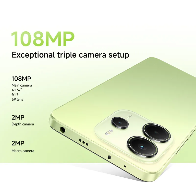 Global Version Xiaomi Redmi Note 14 Smartphone 128GB / 256GB ROM MediaTek Helio G99-Ultra 108MP Camera 6.67" AMOLED 5500mAh 3