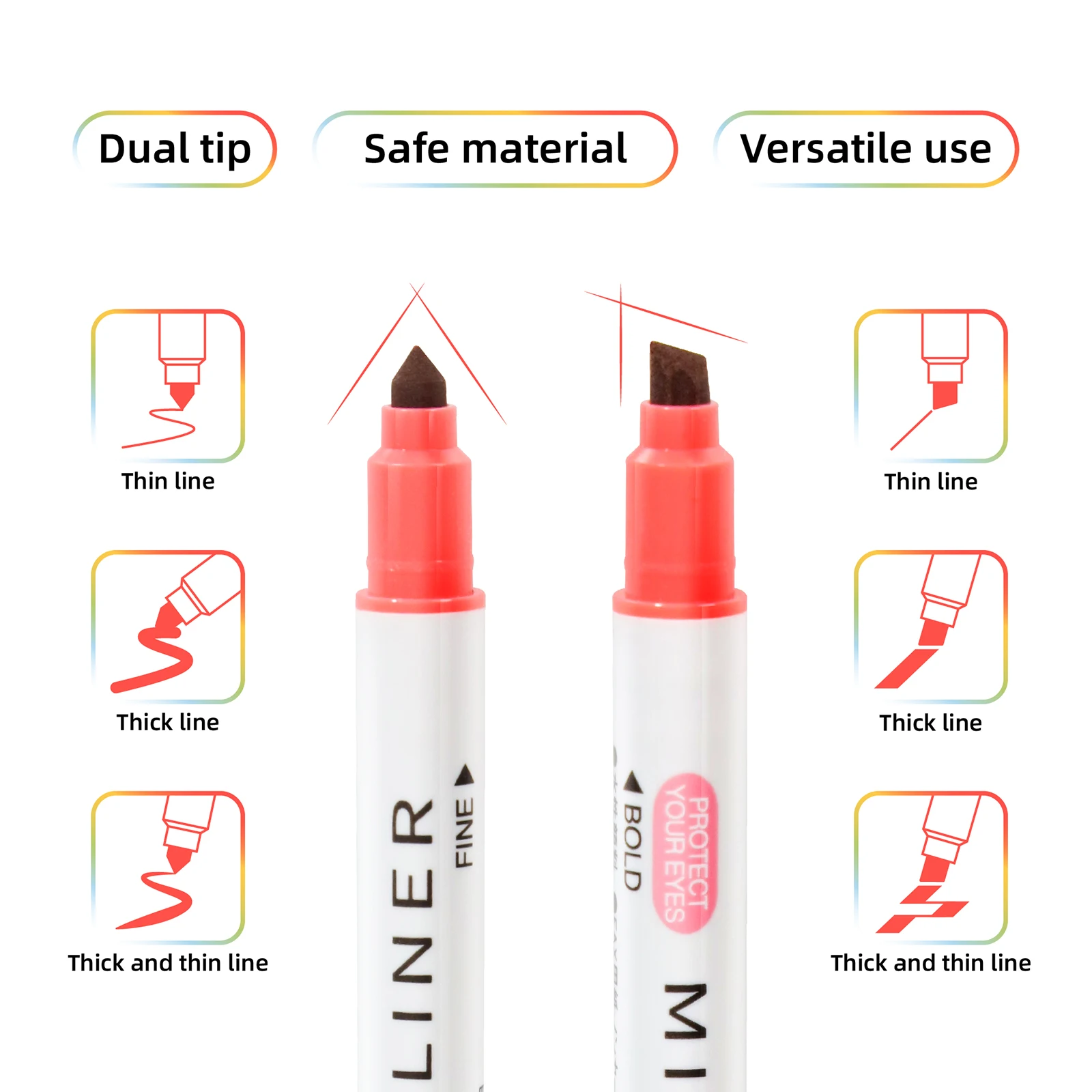 Dual Tip Pastel Highlighter Set 2