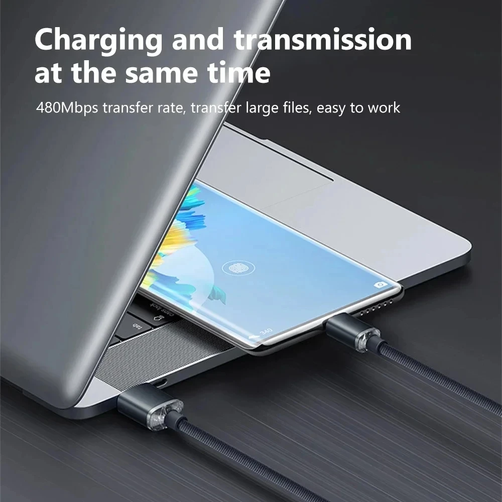 High-Speed 120W USB C to Type C Charging Cable with Quick Data Transfer