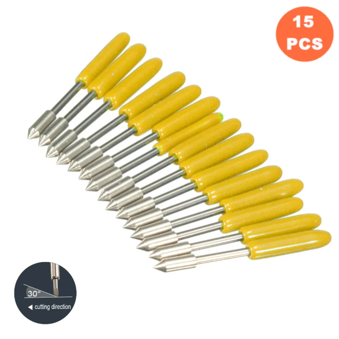 10pcs 60 Degree Graphtec CB09 Blades + 1pc Graphtec CB09 Blade Holder