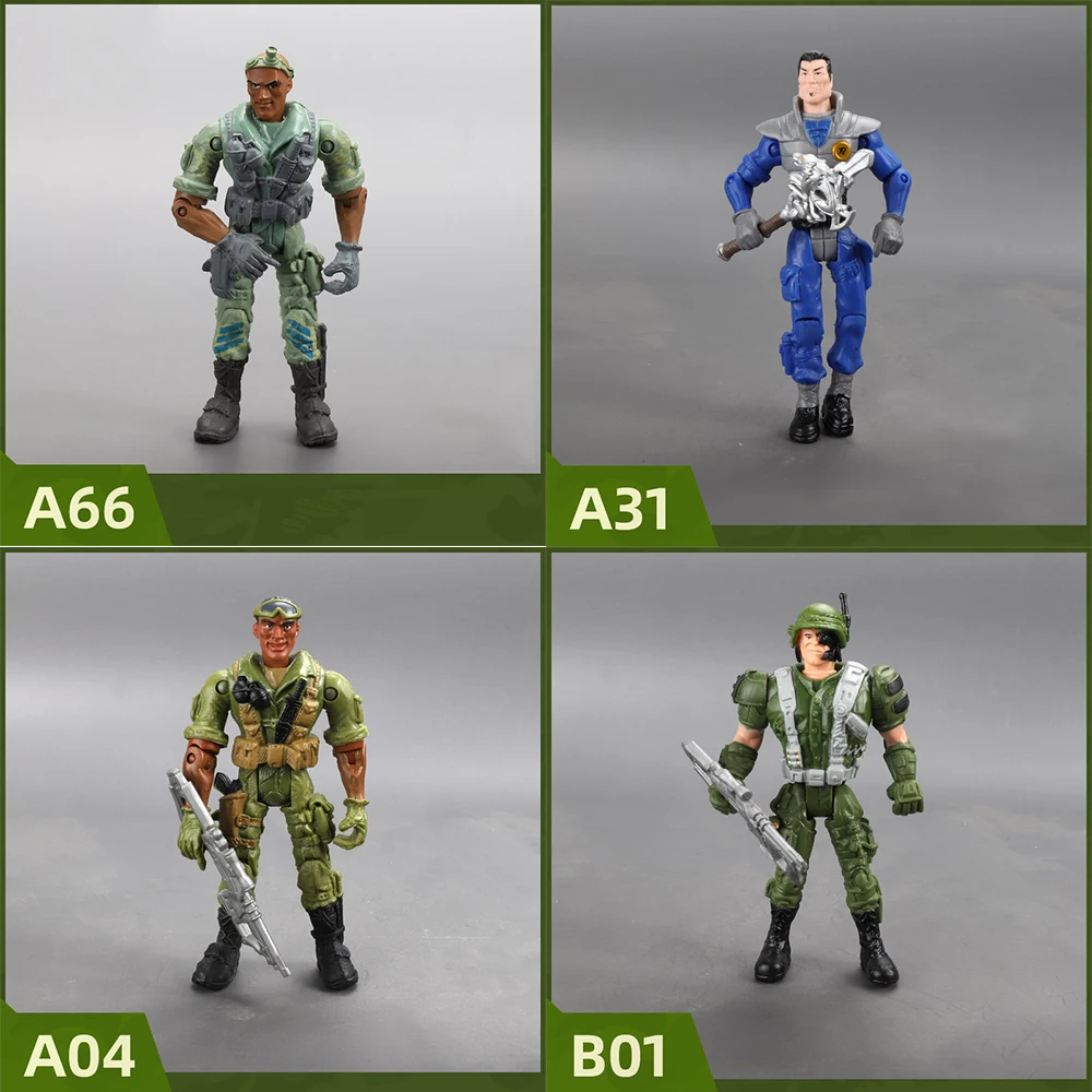 ViiKONDO 1/18 Lanard Corps Elite 3.75'' Gi Joe Action Figure 4pcs