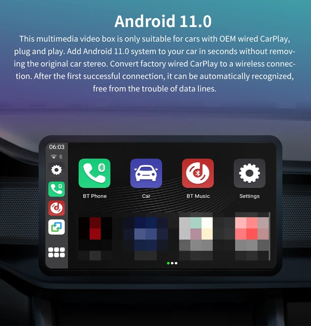 Buy Wholesale China Applepie Mini Carplay Android 9.0 Ai Box With Wireless  Carplay Android Auto For Any Car Oem Carplay & Android Carplay Box at USD  129