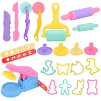 Dough Tools Set for Kids Various Plasticine Molds Cutter Rollers & Play Accessories for Air Dry Clay & Dough Boys Girls DIY Toys 1