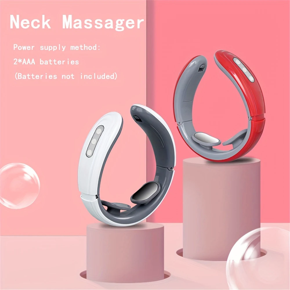 6 Modes 9 Levels Electric Neck Massager Heating Cervical Vertebra Shoulder Massage Pain Relief Muscle Relaxation Instrument supply back neck pain arthritis pain new semiconductor laser pain relief treatment instrument