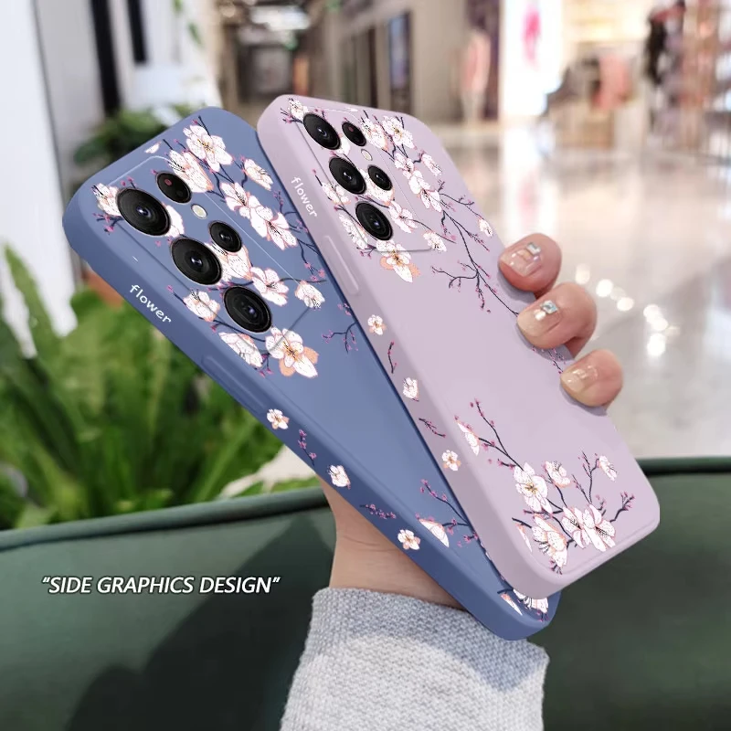 Plum Blossom Design Protective Phone Case Cover