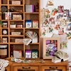 The New 400pcs/pack Lightweight Paper Vintage Craft Paper Mini Book DIY Scrapbooking Art Collage Photo Album Decor Supplies 2
