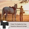 600D Oxford Cloth High Elasticity Dust-proof Saddle Cover Black Saddle Cover for Storage of Horse Gear Dust-proof  Horse Saddle 2
