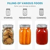 16 oz Wide Mouth Mason Jars 12 Pack Glass Canning Jars with Airtight Lids and Bands 5