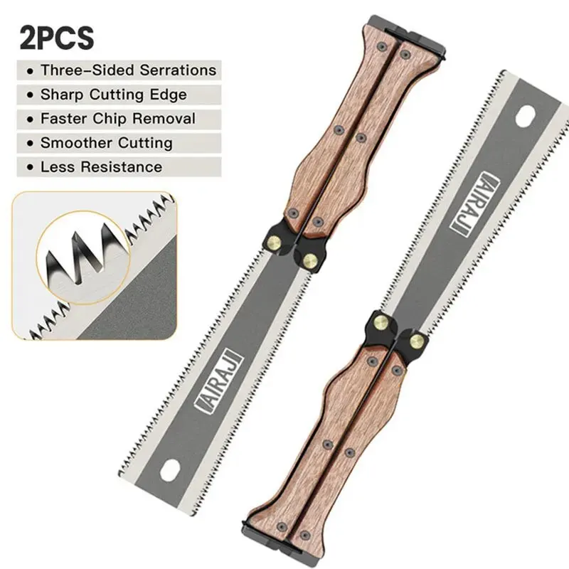 AIRAJ2pcsFoldingSawSK5SteelPocketGardenSawJapaneseSawFlush