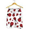 Cute Insect Ladybug Graphic Short Pants Men 3D Printed Animal Beach Shorts Summer Quick Dry Swim Trunks Surf Board Shorts 4