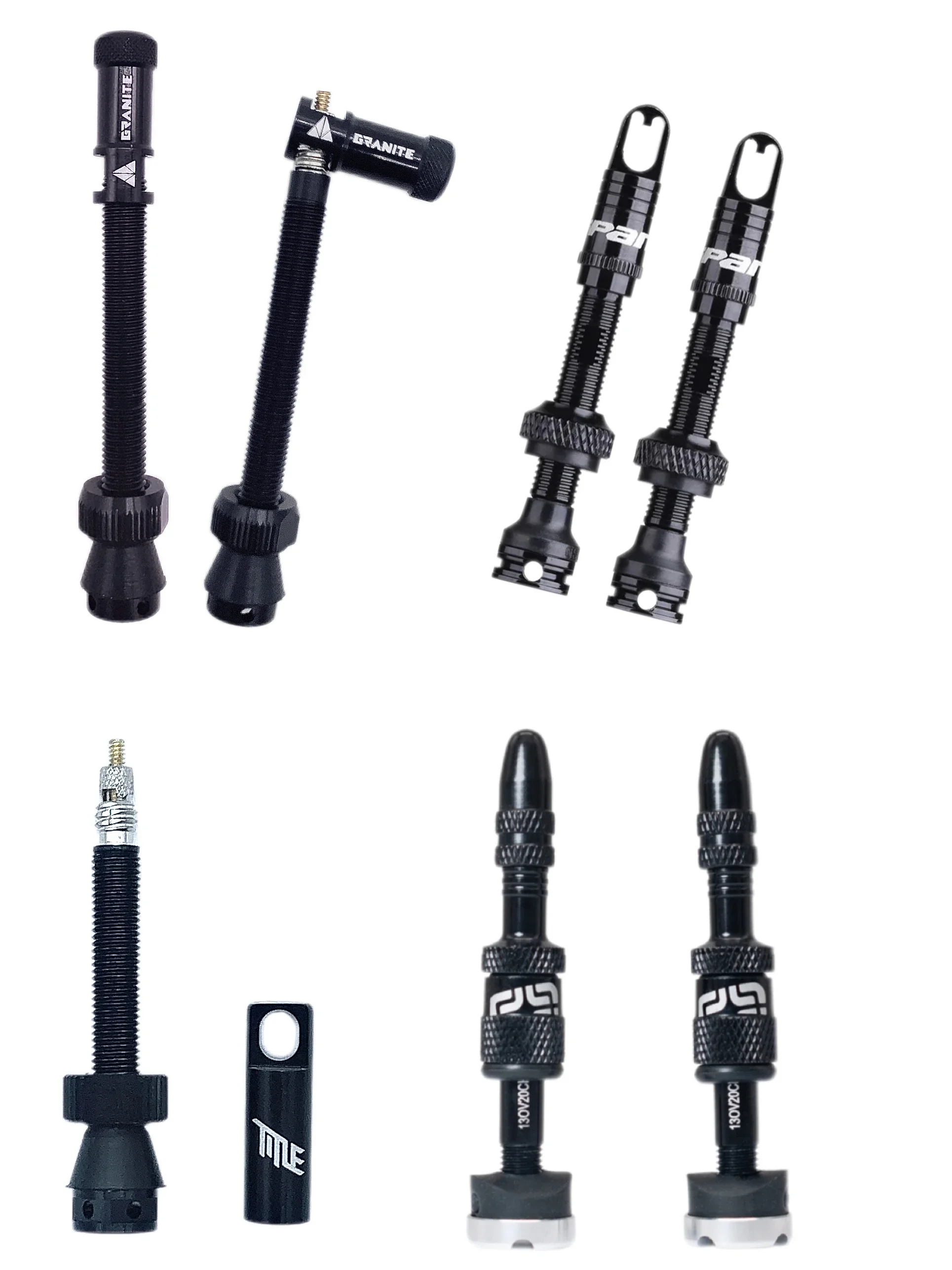 TUBELESS VALVE KIT Valve Cap Doubles As Core Removal Tool valve cap valve caps bicycle tubeless valve bicycle valve bicycle valve tool