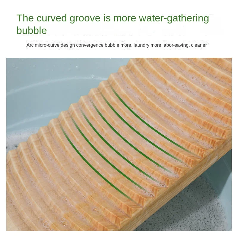 Washboard Solid Wood Washboard Thickened Whole Wood Washboard Household Penalty Kneeling Washboard Hand-held Washboard