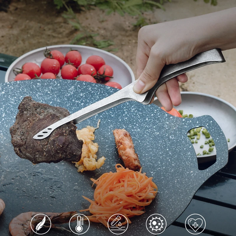 야외용 초경량 스테이크 클립 바베큐 화상 방지 클립 캠핑 티타늄 티컵 클립 티 투저 식기 클립 토스트 집게