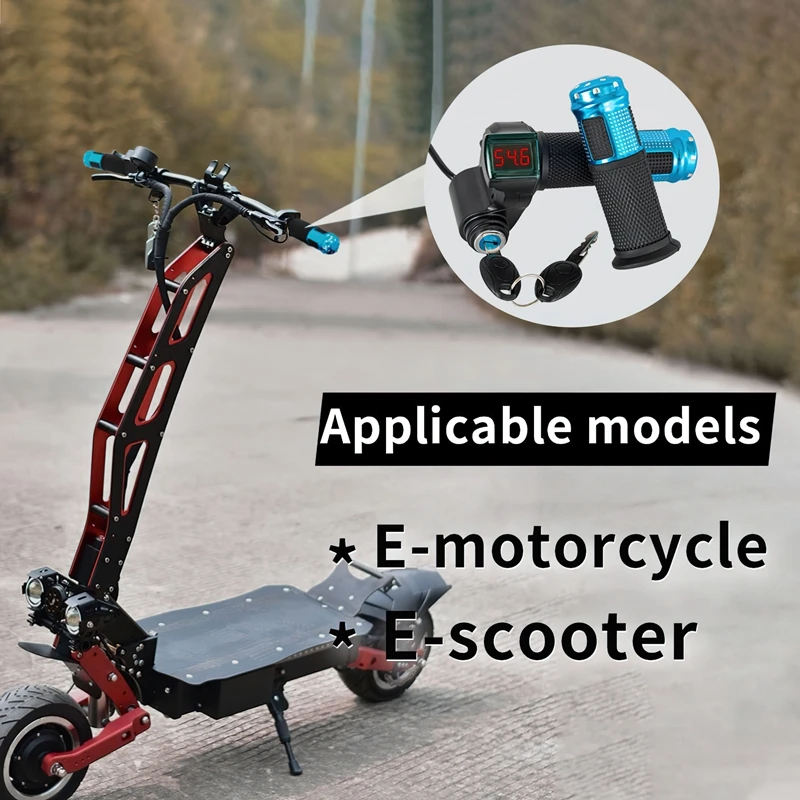 Electric Bicycle Throttle Accelerator Handle - Universal Voltage Compatibility