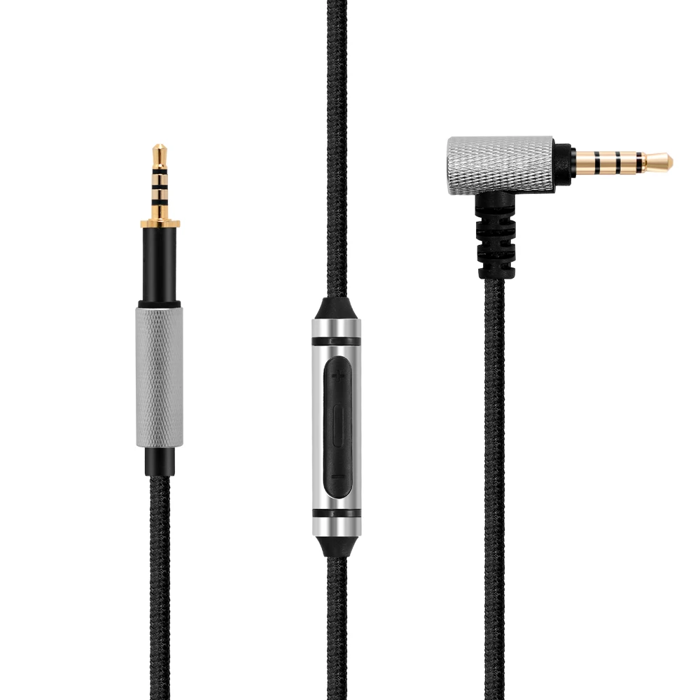 Replacement Nylon Braided OFC Cable Extension Cord Wire for Pioneer HDJ-700 HDJ-1500 HDJ-500 HDJ 700 1500 500 DJ Headphones
