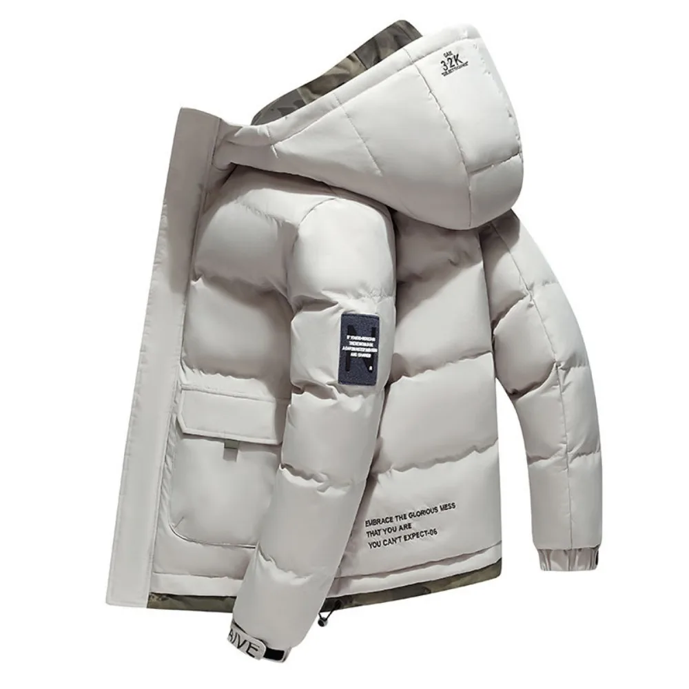 

Cotton padded jacket Men's thick winter jacket Short padded jacket Fashion hooded down jacket