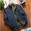 Spring Autumn Mens Bomber Jackets Fashion Men Stand Collar Reversible Coats Leisure Men Windbreaker Trend Jackets Clothing 4
