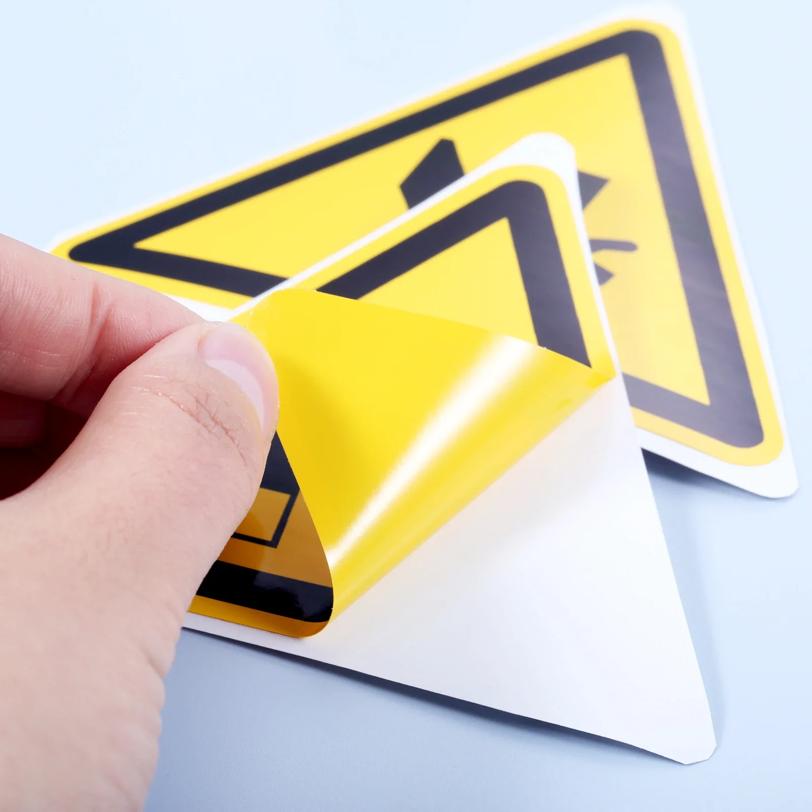 Triangle Warning Sign Sticker 5pcs