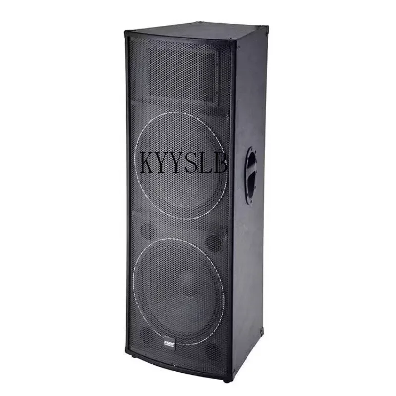 KYYSLB PVC Professional Double 15 inch Stage Performance Audio T1515 Outdoor High Power Bass Speaker