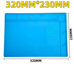 Heat-Resistant Silicon Soldering Work Mat (320mm X 230mm)