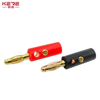 40PCS 4mm Banana Plug Gold Plated For Speaker Wire Red Black Audio Speaker Cable Wiring Post Banana Connector 3