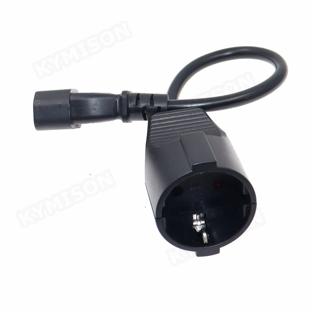EU Schuko socket to IEC C14 male Plug PDU UPS Cable 0,3 m C14 кабель питания C14 к Европейскому сетевому кабелю переменного тока (art.: 3920bef61bf8d) - 3920bef61bf8d