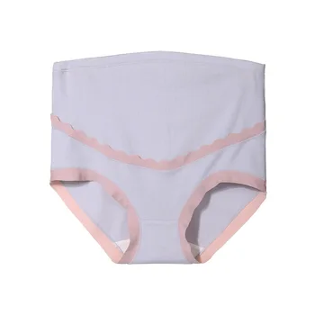 New arrived 1-10 month Pregnant women underwear panties briefs spring summer cotton L-XXL Comfortable breathable high waist 4pc