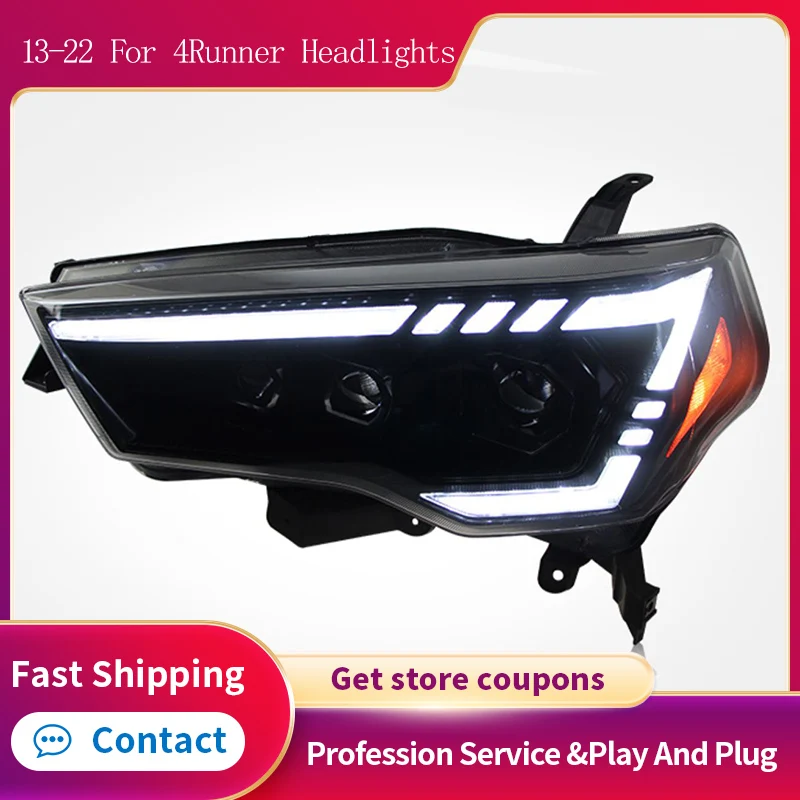 

Accessories LED Headlights for Toyota 4Runner Headlights 2014-2022 LED DRL LED Lend Projector Front Signal Lights Headlamp Auto