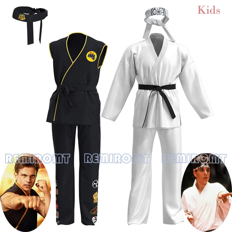Disfraz De Cobra Kai The Karate Kid Daniel LaRusso Para Niños Y Adultos