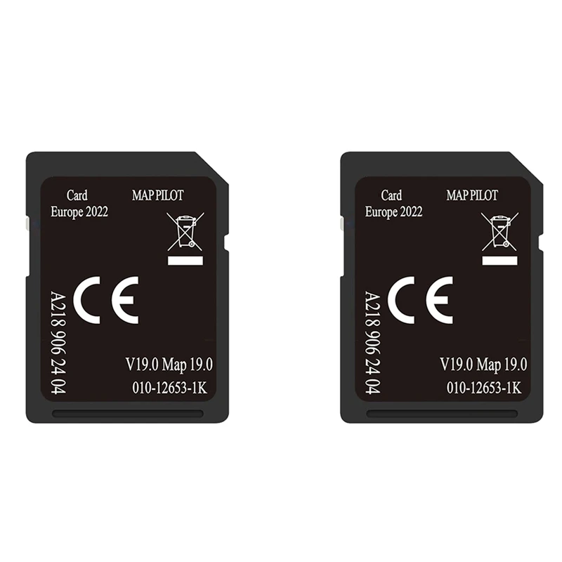 2X A218 V19 Navigation Card For Mercedes-Benz CLA-CLASS From 2014- Europe Map / A218 906 2404 Map Card